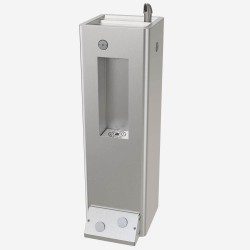 AquaGo 1044- MURDOCK ECO Outdoor Pedestal Drinking Fountain & Bottle Filler-Push Button & Foot Operated