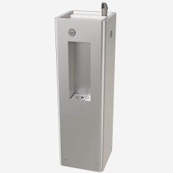 AquaGo 1043- MURDOCK ECO Outdoor Pedestal Drinking Fountain & Bottle Filler-Push Button-Child Height